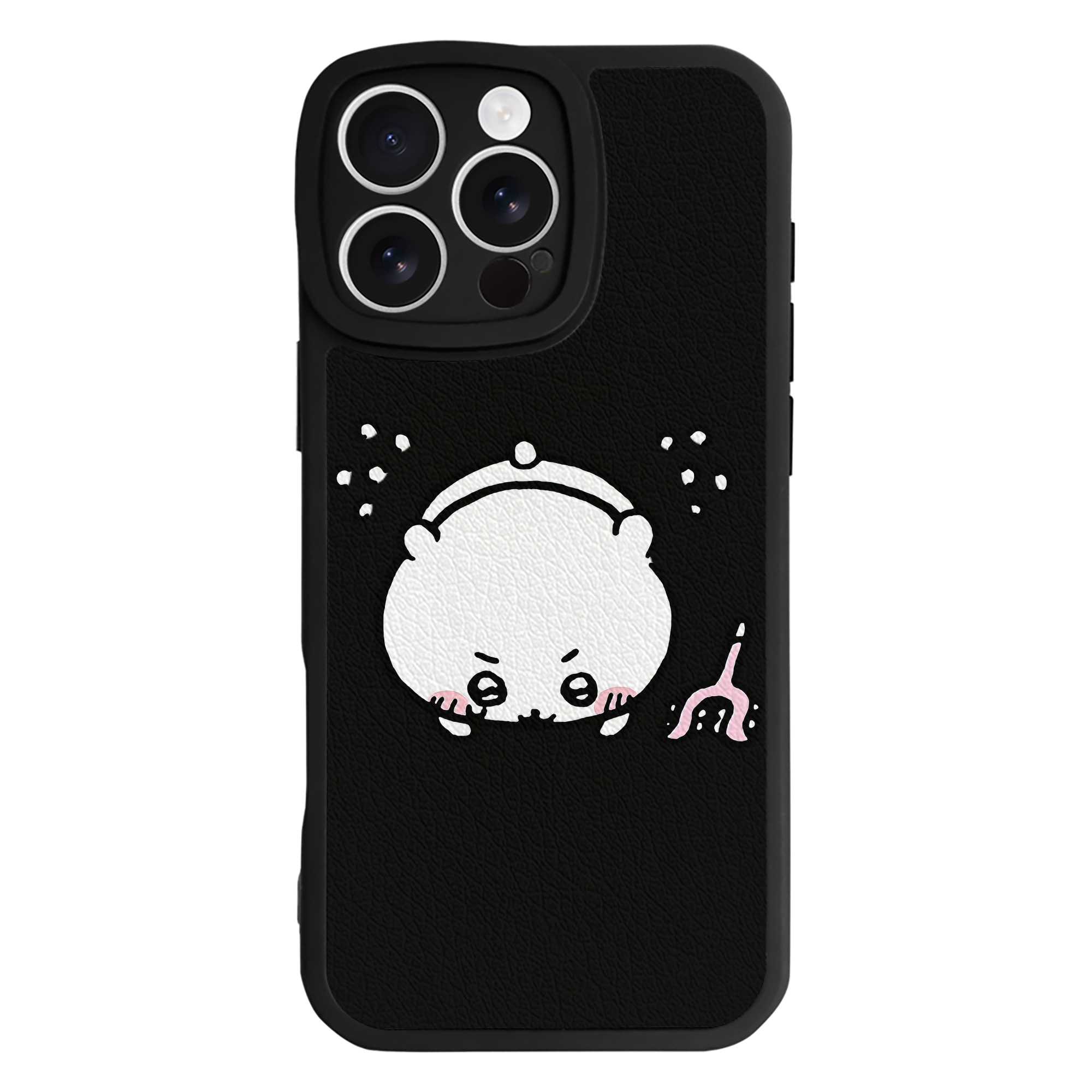 （画像用） ちいかわ ちいかわ Chii-kawa chiikawa 【iPhone 16シリーズ対応】シリコンスマホケース（レザー調） 材質：シリコン